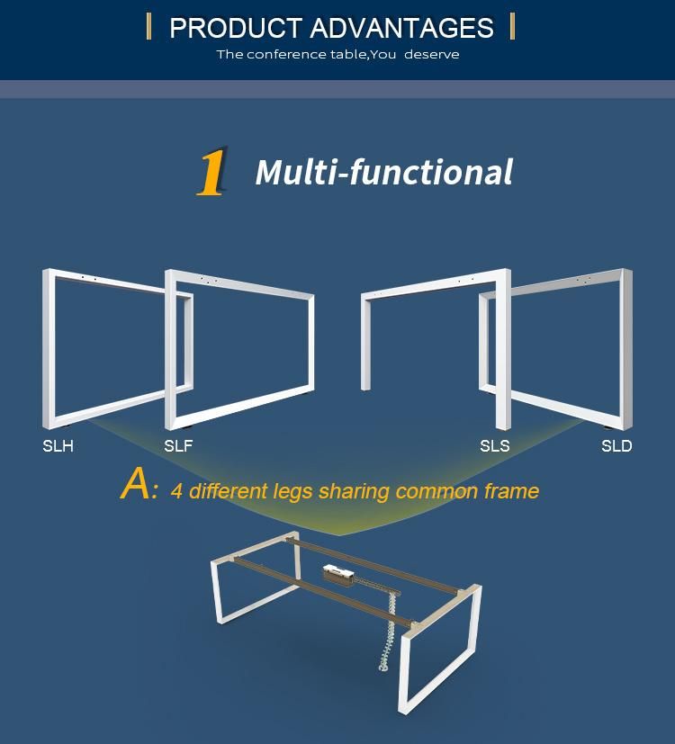 Melamine Office Conference Table Meeting Desk Modern Meeting Room Furniture Table