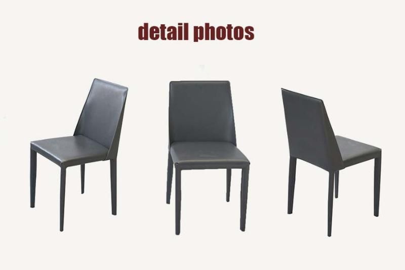 Modern Design Chair China Wholesale Home Furniture Dining Chair with PU Leather