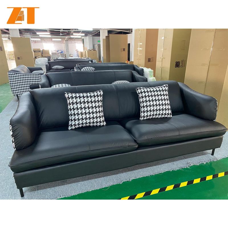 Customized Genuine Leather Sofa Set Living Room Sofas Living Room Furniture Modern Design Sofa (21032)