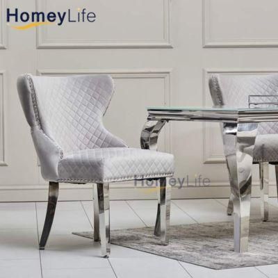 China Modern Wholesale Metal Dining Room Furniture Luxury Restaurant Dining Table Chair Home Dining Nordic Dining Chair