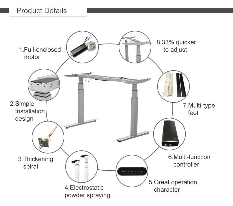 Electric Standing Desk Stand up Desk Office Furniture