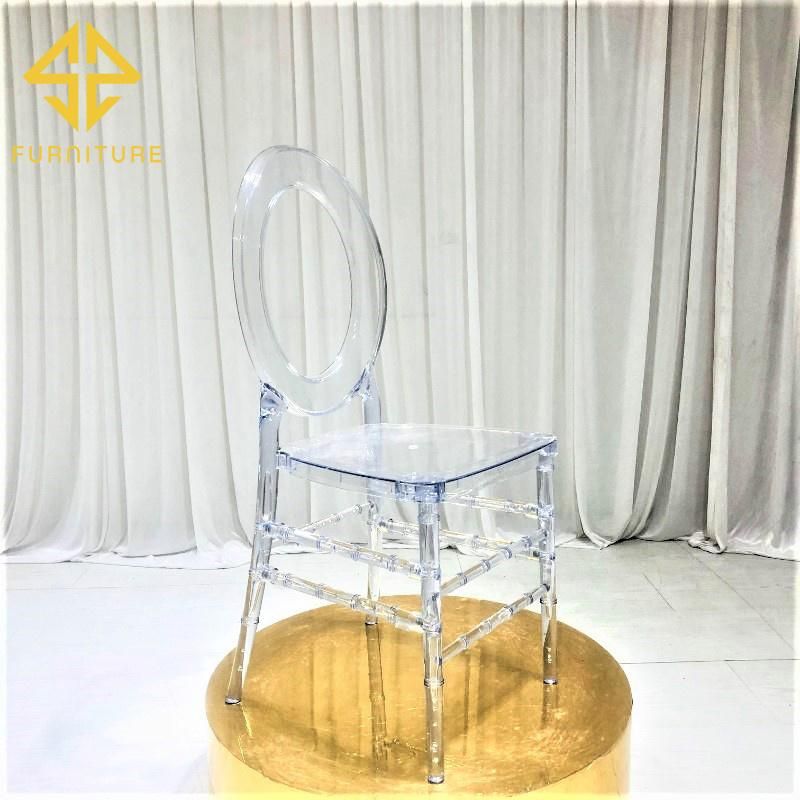 Sawa Unqiue Oval Back Design Plastic Tiffany Chairs for Event Wedding Banquet