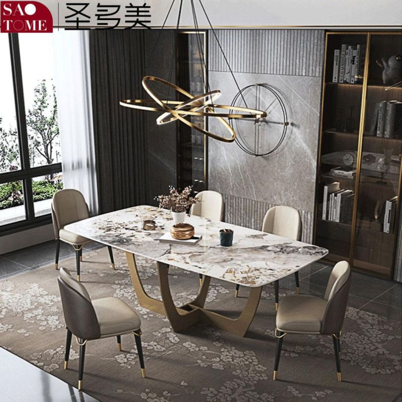 Modern Living Room Dining Room Furniture Cross Base Dining Table