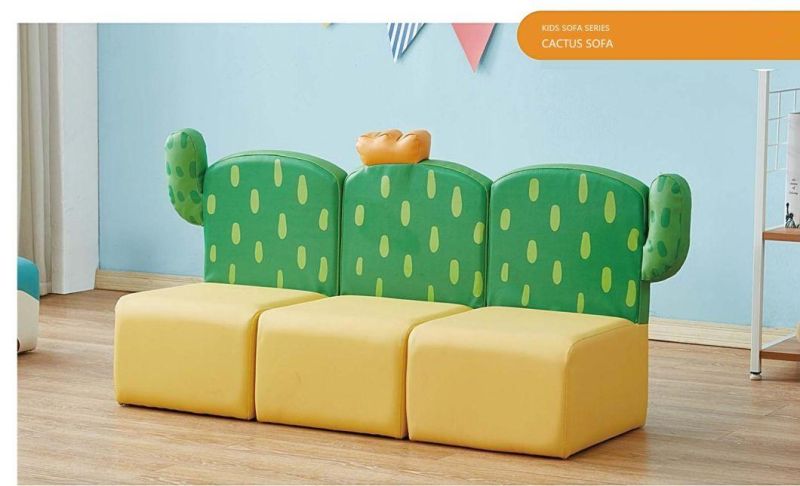 Hot Sale Nursery School New Design Cartoon Shaped Sofa, Toddler Cartoon Seating Sofa, Children Furniture Sofa, Day Care Center Sofa