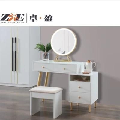 Home Furniture High Class LED Light Dressing Mirror Bedroom Dresser Table