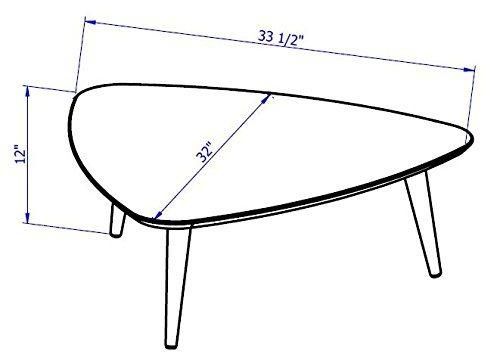 Low Triangle Coffee Table, off-White