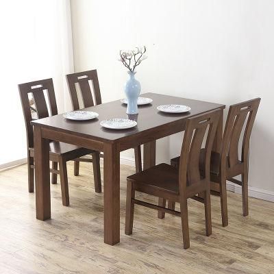 Furniture Modern Furniture Table Home Furniture Wooden Furniture Stain-Resistance Modern Luxury Wood Dining Room Table with Chair