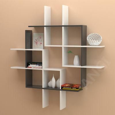 Angi Combined Wooden Wall Shelf Book Shelf DIY Furniture GB2804