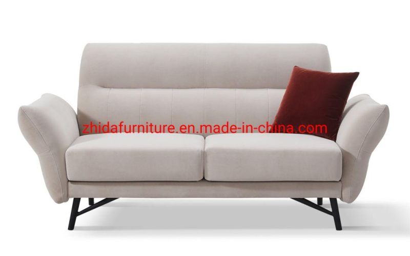 Villa Hotel Apartment Furniture Brown Fabric Modern Living Room Lobby Sofa Bedroom 1 2 3 Sectional Sofa with Armrest