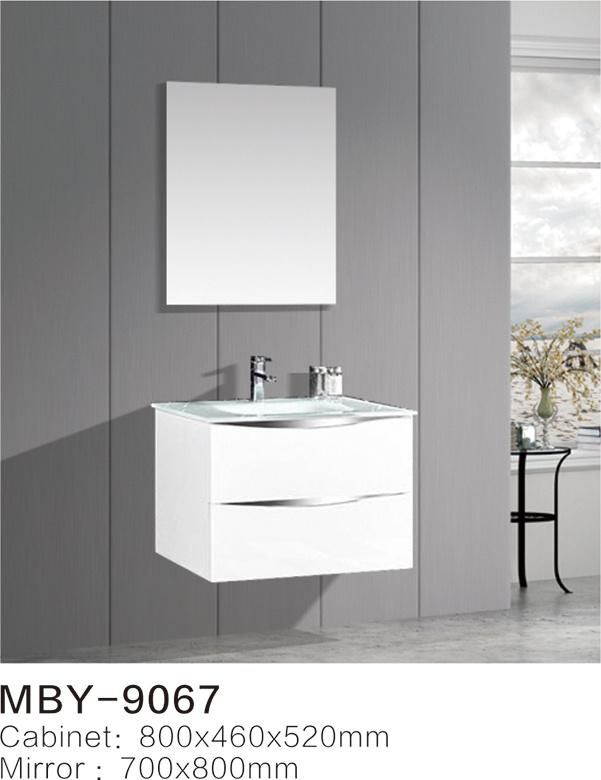 Floor Bathroom Cabinet with LED Mirror