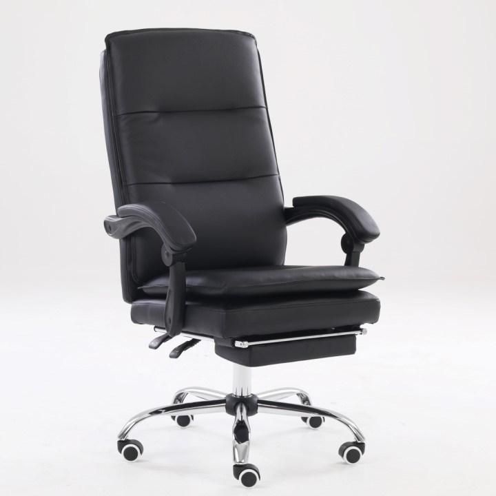 Latest Swivel Executive Commercial Furniture High End Adjustable Executive Lift Office Chair with Footstool