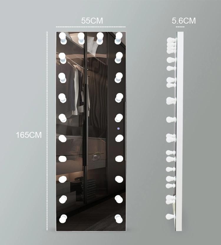 Full Length Floor Mirror Aluminum Frame Dressing Mirror