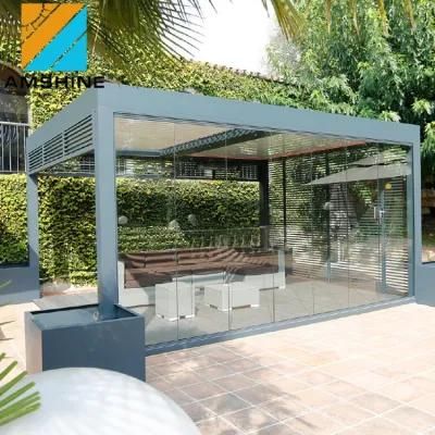 Motorized Waterproof Outdoor Aluminium Pergola Modern Gazebo for Sale