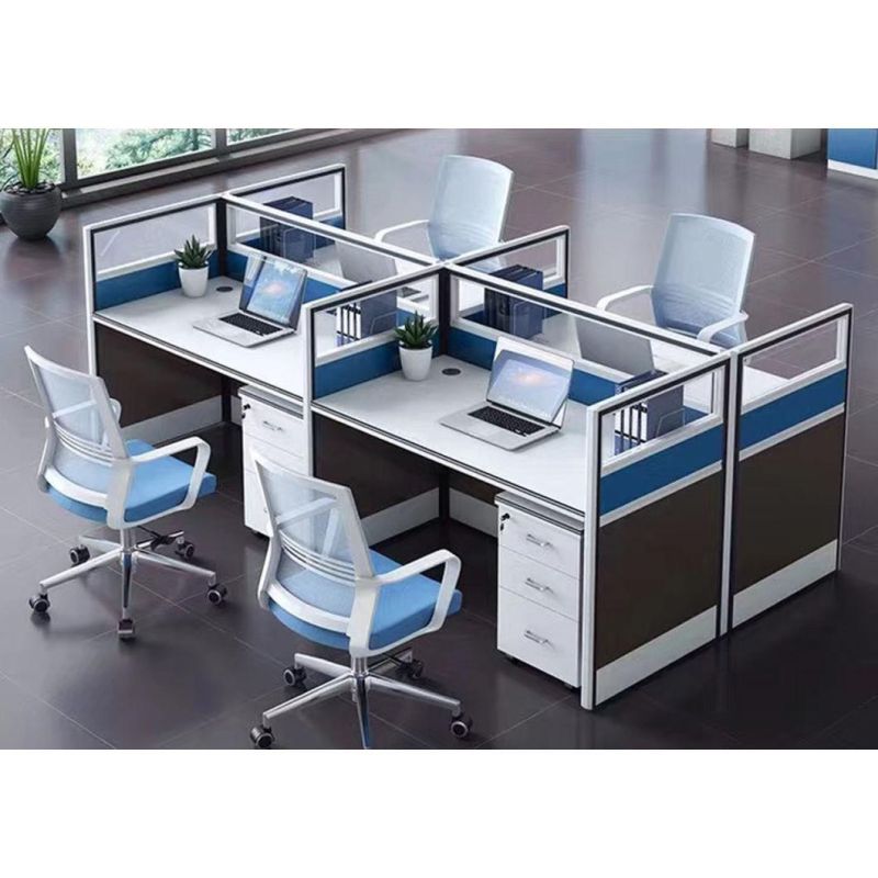 Modern Modular 2 Person Seats Desk Office Furniture Table Partition