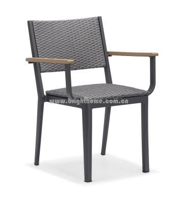 Modern Dining Set Patio Garden Furniture Wicker Cafe Stool Rattan Restaurant Outdoor Chair