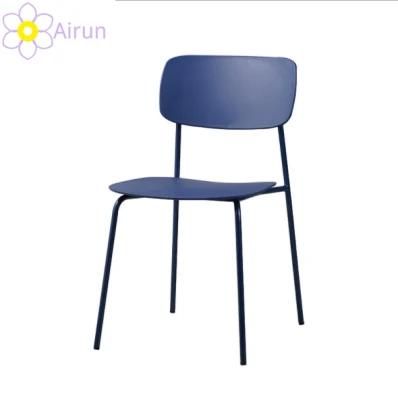 Dining Room Furniture Modern Cheap Wholesale Mono Block Seat Heavy Duty Ergonom Plastic Chair with Steel Leg