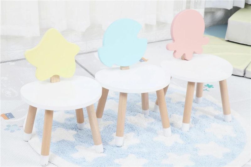 Wood Modern Children Table Simple Design Kids Study Table and Chair Set