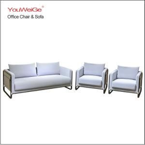 Contemprary Fabrice Leisure Office Sofa for Modern Simple Style with Metal Support