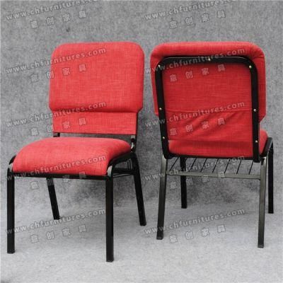 Red Fabric Church Furniture Chair (YC-G37-01)