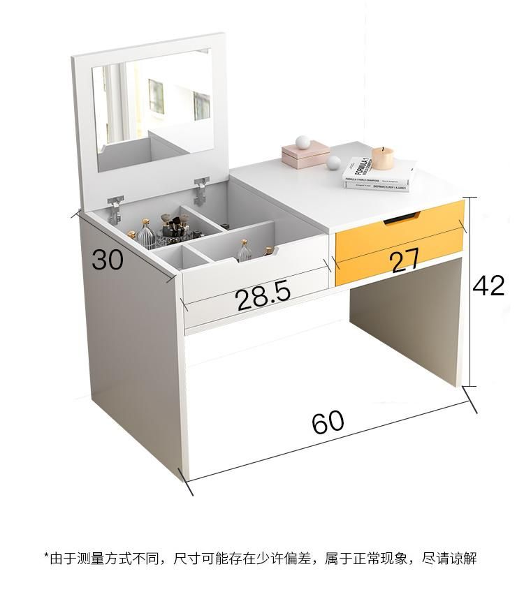 2021 Hot Sale Modern Design White Dresser Dressing Table Panel Furniture