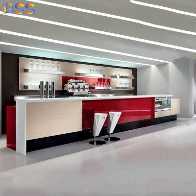 Custom Modern Style Marble Restaurant Cafe Cake Shop Bar Counter