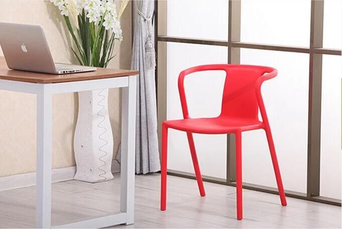 Modern Simple Design Home Furniture Cheap Price Colorful Dining Room Stackable Hard Plastic Chair Wholesale