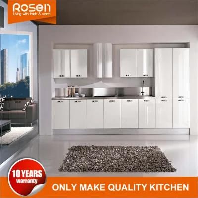 Wooden Modular White Spraying Larder Kitchen Cupboards Furniture Sets