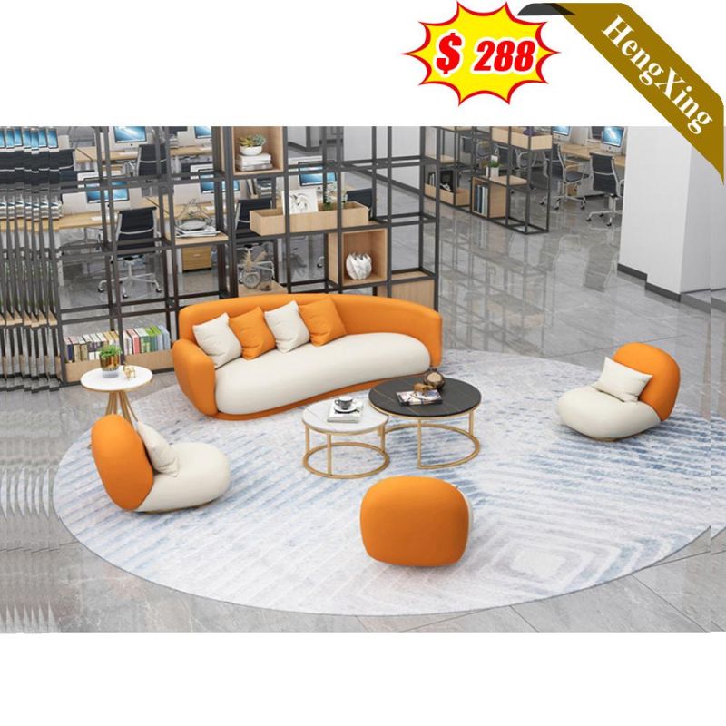 Classic Home Living Room Office Furniture Leisure Corner Sofas Set Wooden Frame PU Leather Fabric Sofa