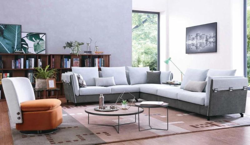 High Back PU /Fabric Living Room Sofa Sets