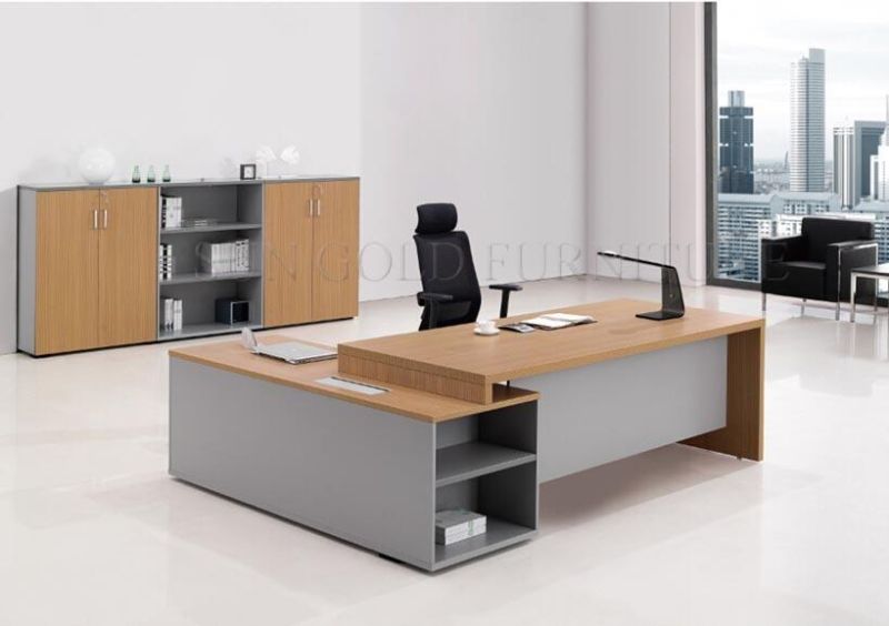 Modern Office Desk Melamine Table Top Durable Manager Furniture (SZ-ODL322)