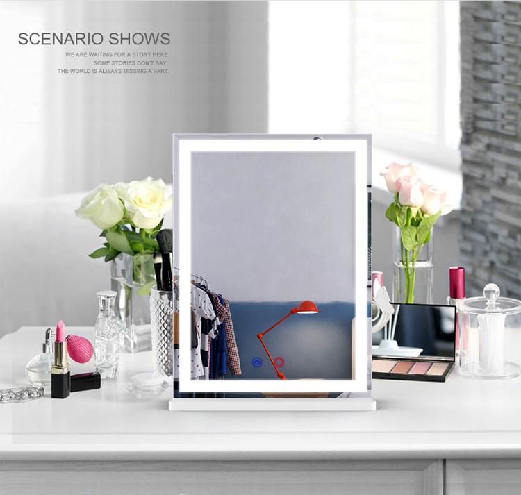 Hard Plastic Frame Full-Sealed IP65 Table&Wall Makeup Dressing Mirror