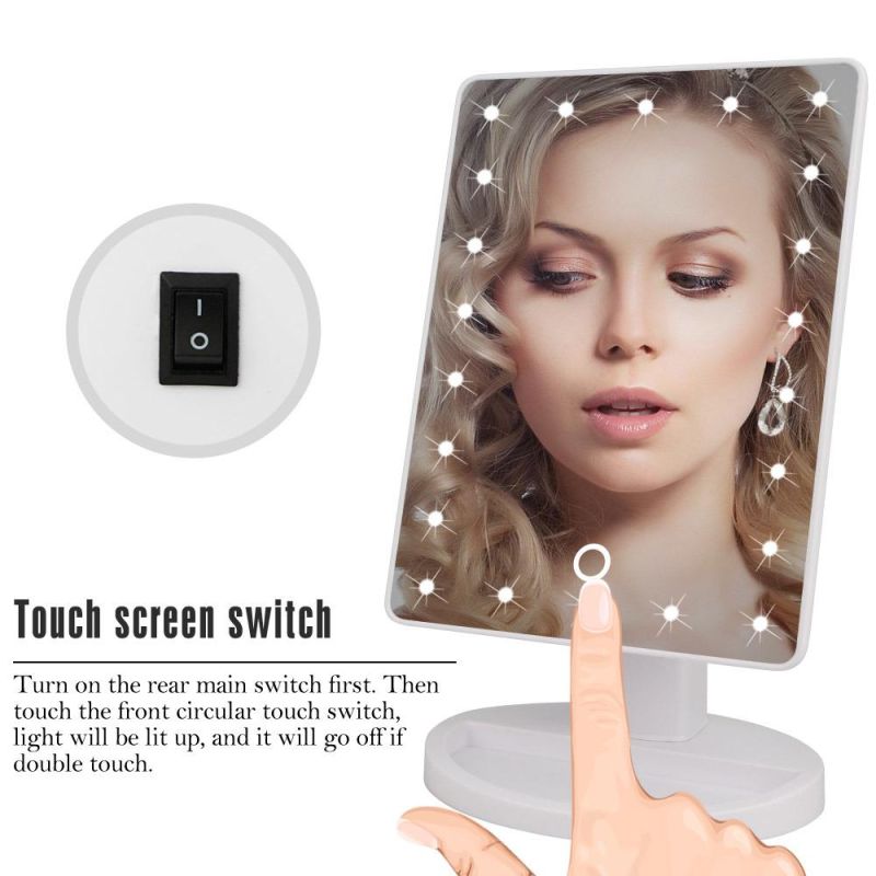 LED Professional Beauty Cosmetic 16/22 Lights Touch Screen Makeup Mirror