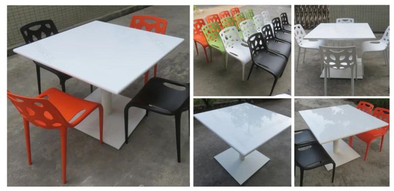 Shopping Mall Dubai Dining Table Restanuant Acrylic Stone Table