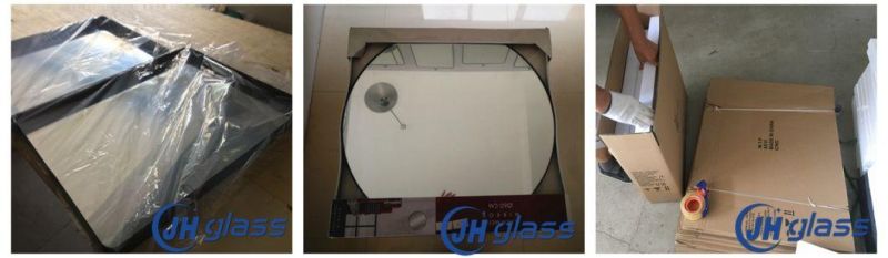 Jinghu China Factory Rectangle Round Oval Mirror Frame Metal Aluminum Alloy Frame Mirror Home Decorative Bathroom Mirror