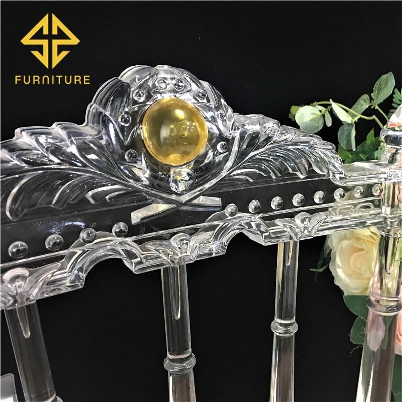 Wholesale Furniture Cheap Transparent Acrylic Wedding Clear Resin Dining Chair