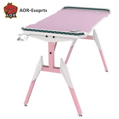 Aor Pink Modern PC Computer Gaming Desk