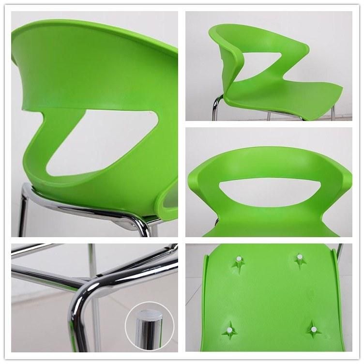 High Quality Leisure Plastic Metal Legs Modern Contemporary Dining Chairs