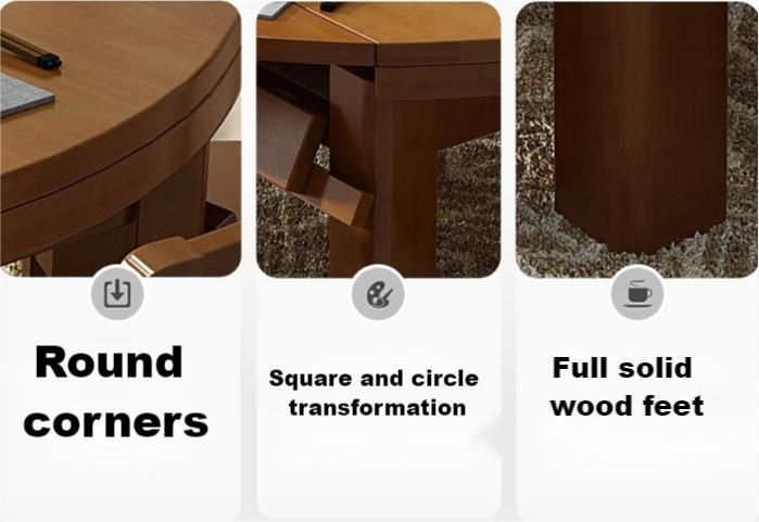 Wooden Wedding Natural Round Room Dining Furniture Tables Table Set