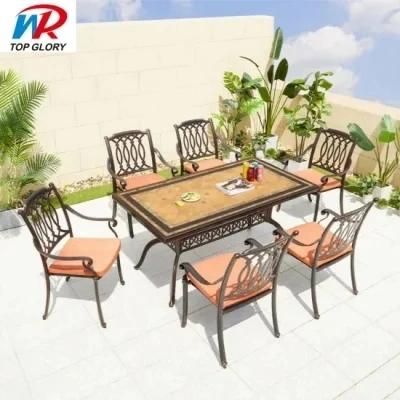 New Design Cast Aluminium Outdoor Furniture Dining Table