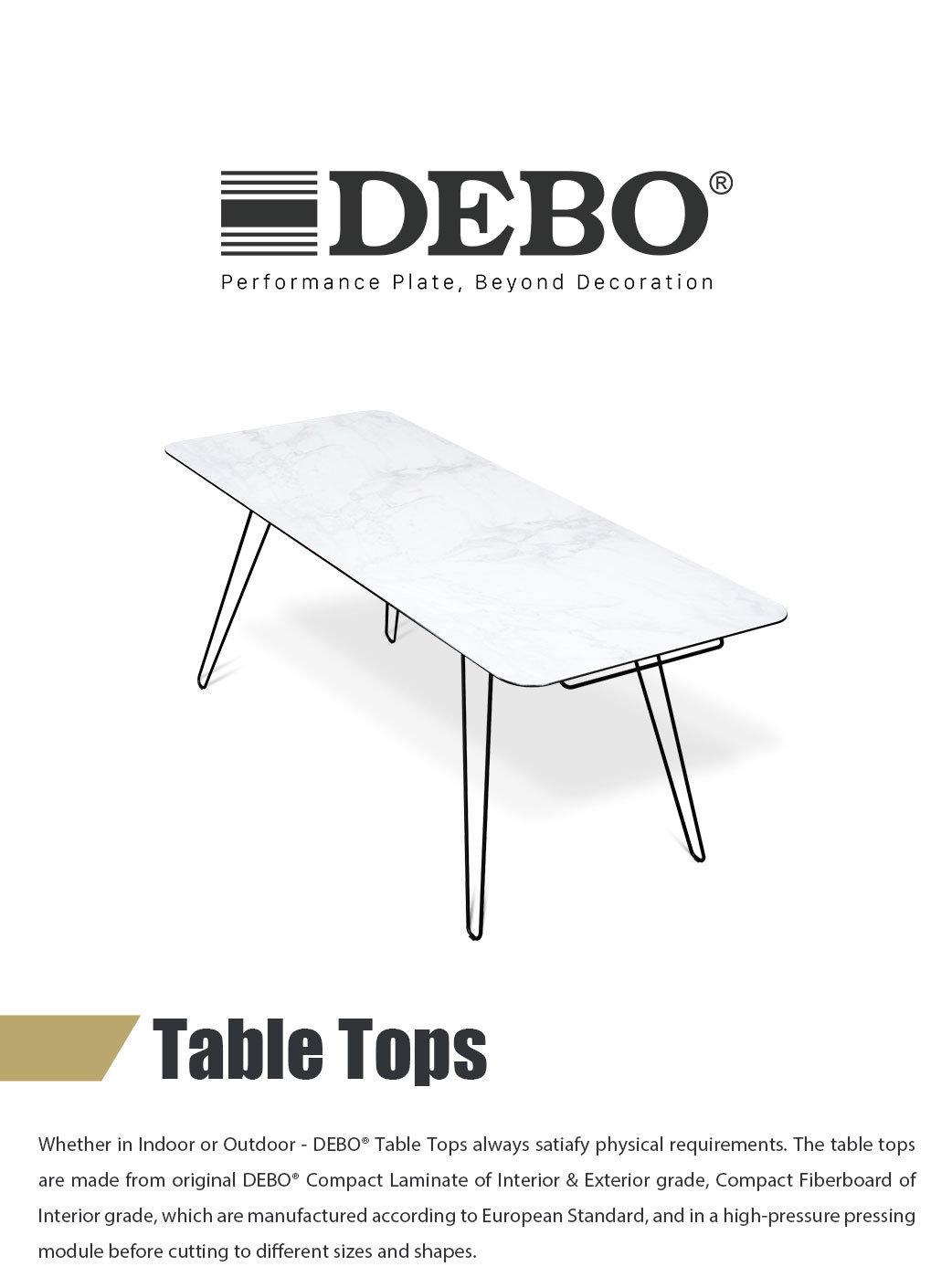 Office Furniture Debo Luxury HPL Compact Laminate Office Table Modern Office Furniture for Commercial