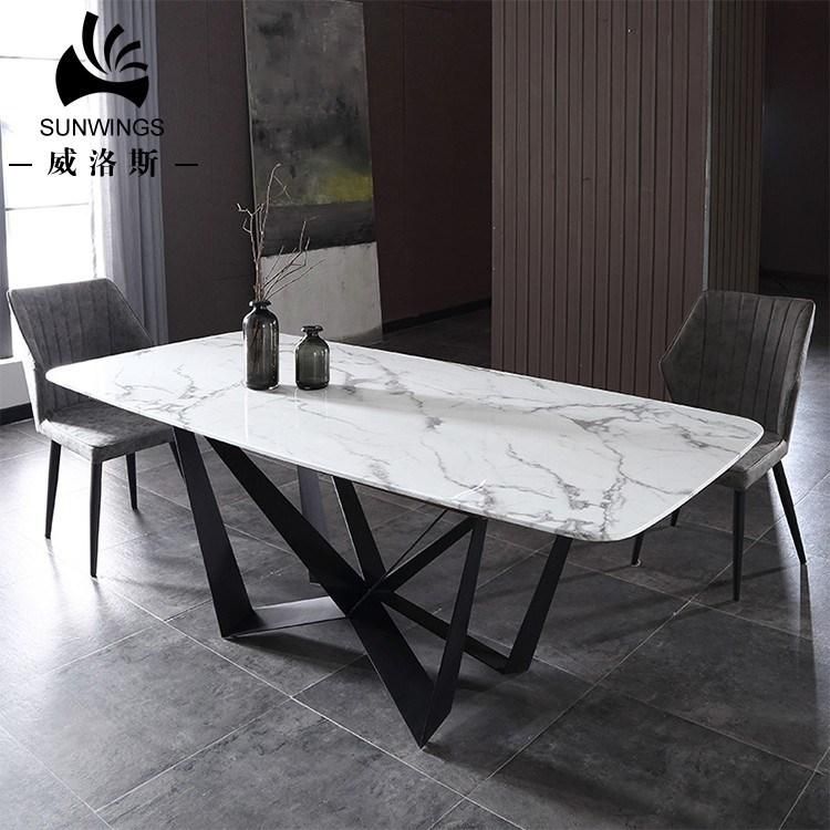 1.8m Good Quality Attractive Design Showroom Table Dining Table / Exihibition