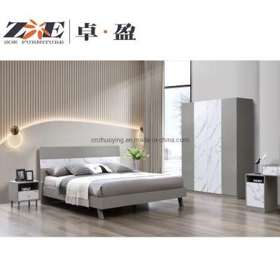 Modern Furniture Light Luxury Design MDF Material Bedroom Furniture Set