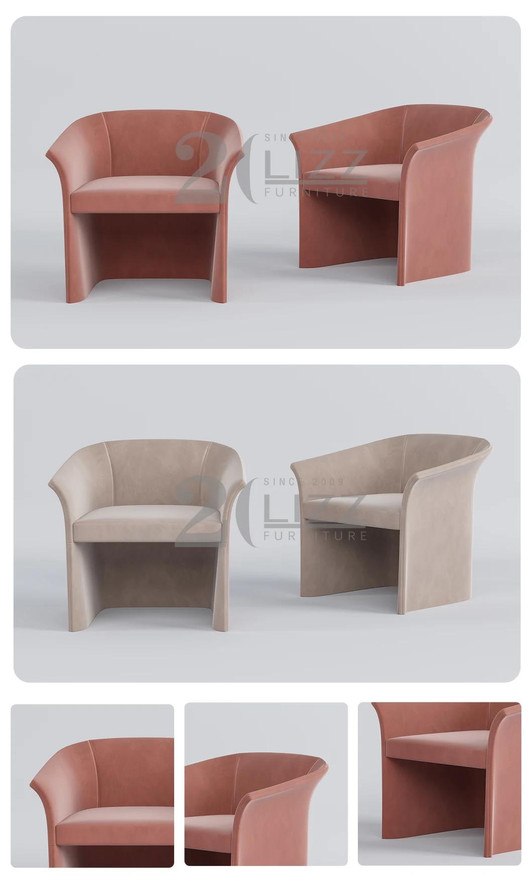 Modern Living Room Home Furniture Fashionable Velvet Fabric Leisure Chair