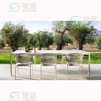 Hot Sale Modern Hotel Furniture Outdoor furniture Patio Dining Table Set Rattan Garden Set Living Room Dining Chair