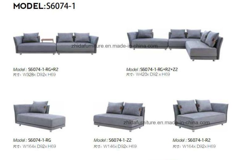 New Fabric Living Room Sectional Corner Sofa