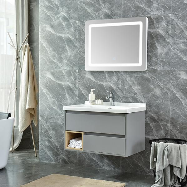 Modern Simple Cheap Mirror Bathroom Cabinet Waterproof Wall Mounted Sink Basin Bathroom Vanity Cabinet Modern Home Bath Furniture