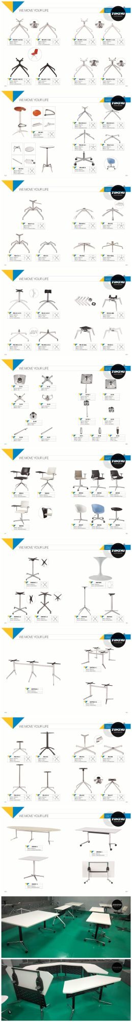 New Folding Office Training Conference Meeting Student Table Metal Design Luxury Event Conference Reception Manager′s Office Table