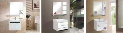 Sairi Hot Sale Wall Mounted Finger Pull Ready Made Simple Cheap Modern Bathroom Cabinet with 2 Drawers and Vessel Basin