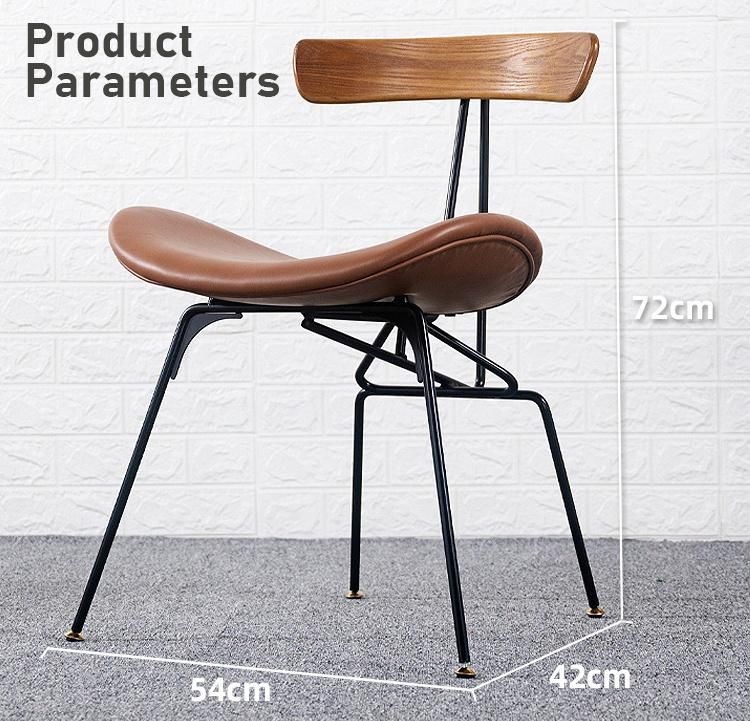 Modern Home Livining Room Restaurant Bar Dining Furniture Outdoor Garden Chair with Metal Legs