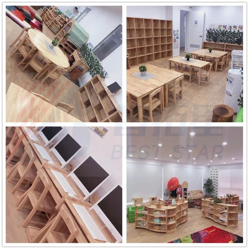 Preschool and Day Care Center Chair, Nursery School Classroom Furniture Chair, Modern Student Wooden Stack-Able Chair, Children Kindergarten Kids Chair